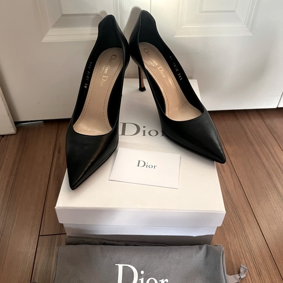 SOLD-Dior Black Heels (beautiful lightly worn!) - Picture 1 of 4